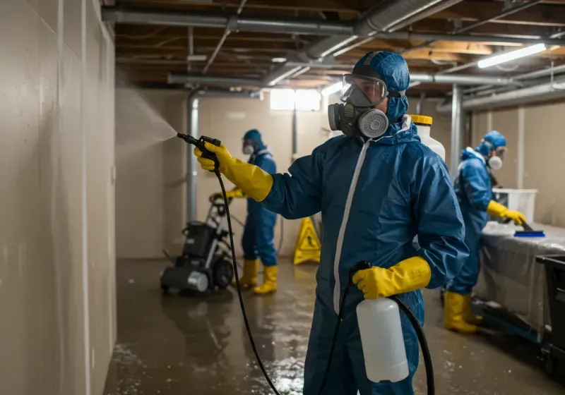 Basement Sanitization and Antimicrobial Treatment process in Elmendorf, TX